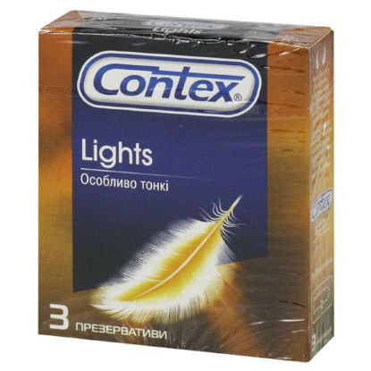 Світлина Презервативи Контекс (Contex) латексні з силіконовою змазкою Lights №3
